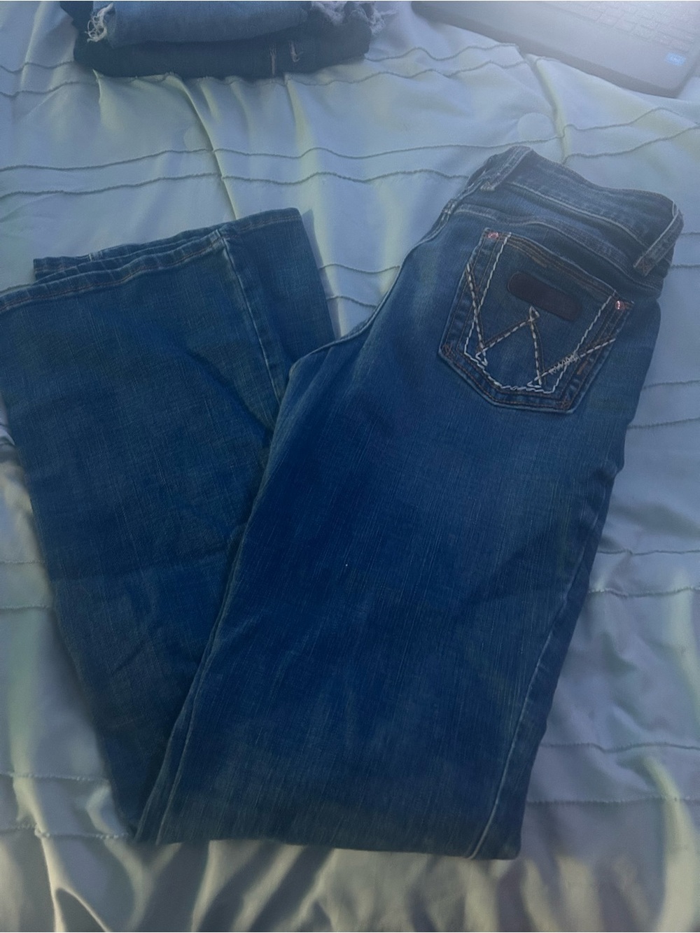 Wrangler Women's Dark Blue Boot Cut Jeans